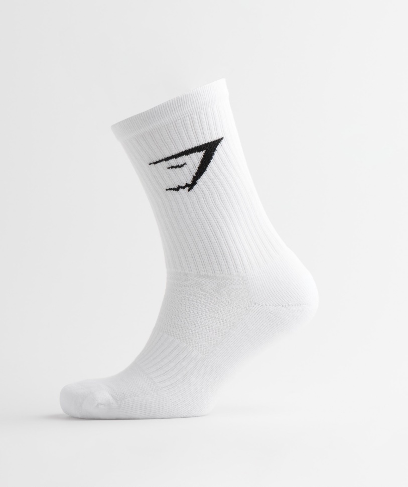 Crew-Socken, 3er-Pack, Weiß, Gymshark