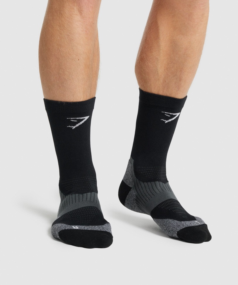 Gymshark Crew Performance Socken Schwarz