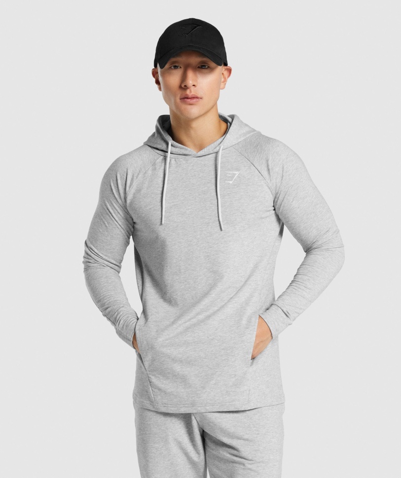 Gymshark Critical 2.0 Hoodie Hellgrau Meliert