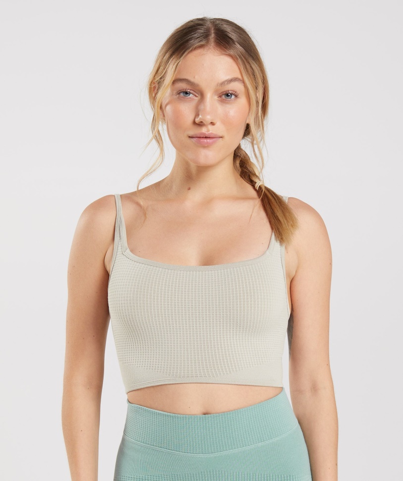 Gymshark Pause Seamless Bralette Kieselgrau