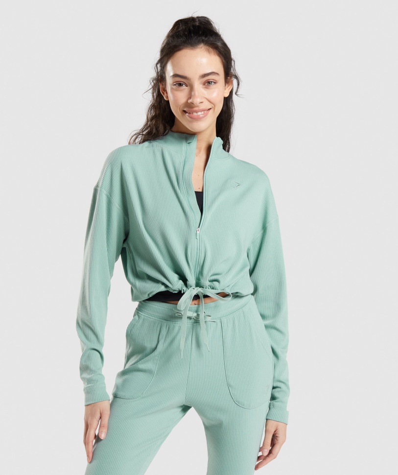 Gymshark Pause Reißverschlussjacke Maya Blau