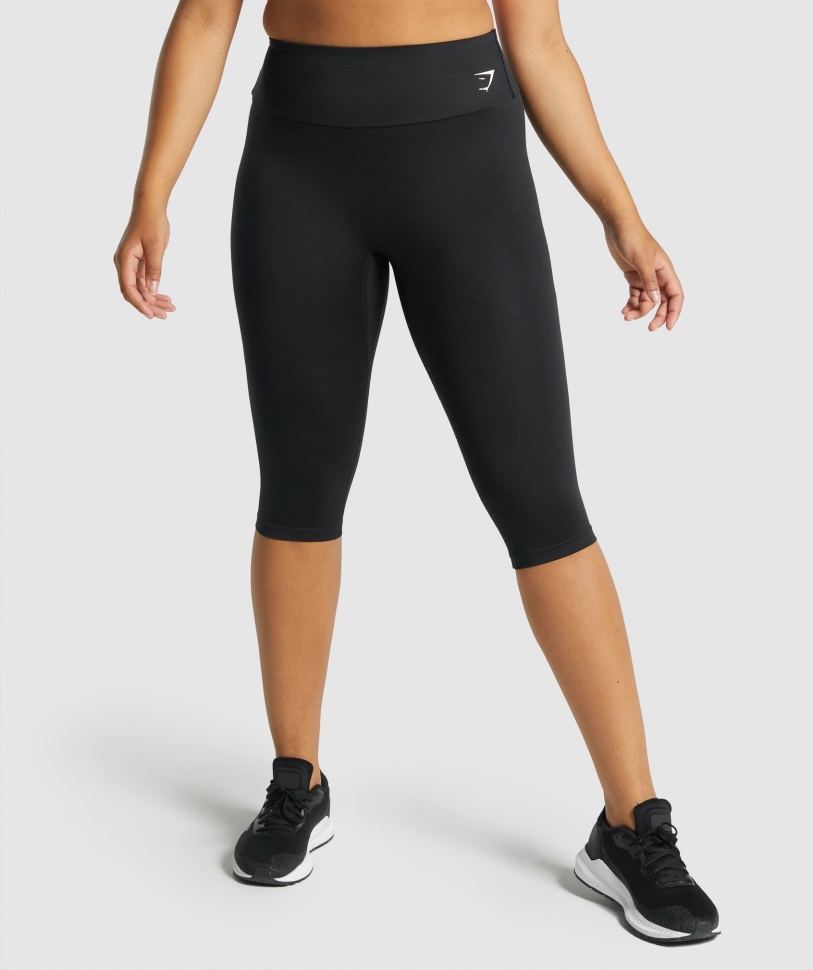 Gymshark Training Kurze Leggings Schwarz
