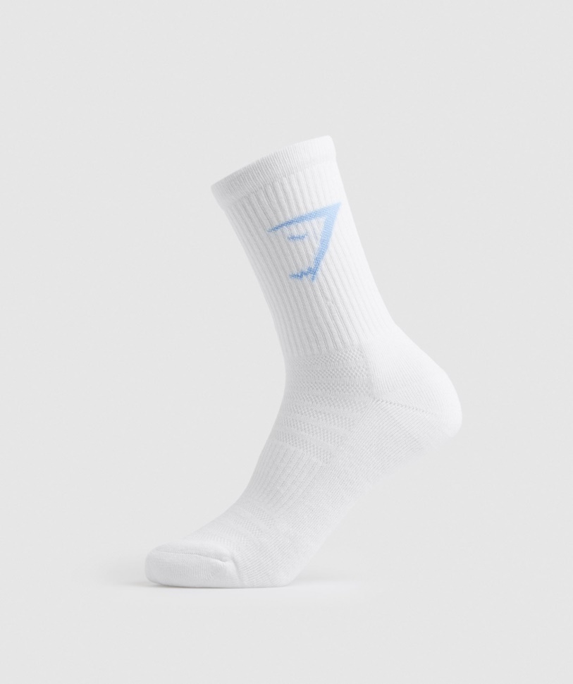 Gymshark Socken In Weißer Crew-Farbe, 3er-Pack